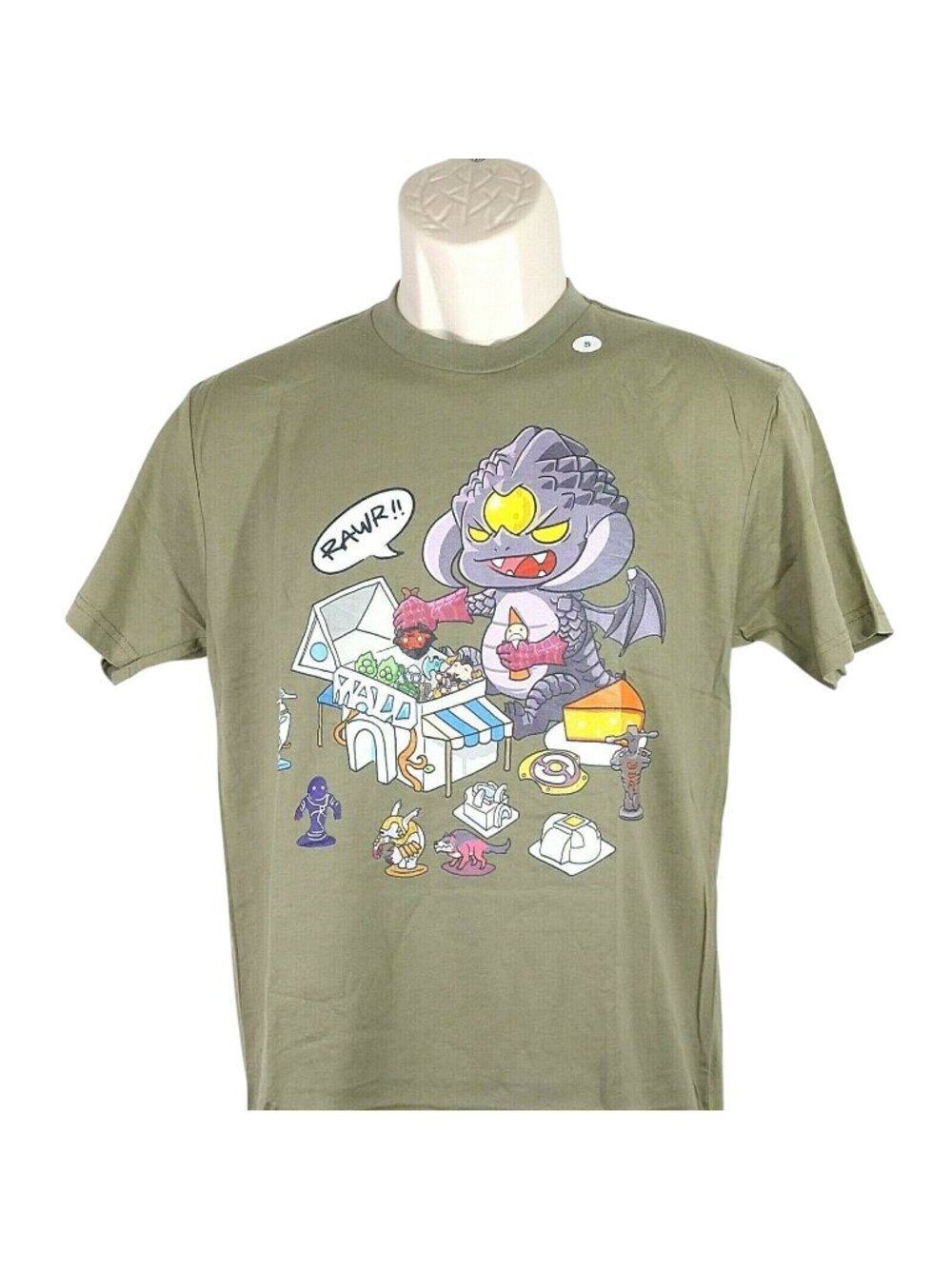 WeLoveFine T-Shirt Men Size S Green Little Vicious Ambition Steam Workshop